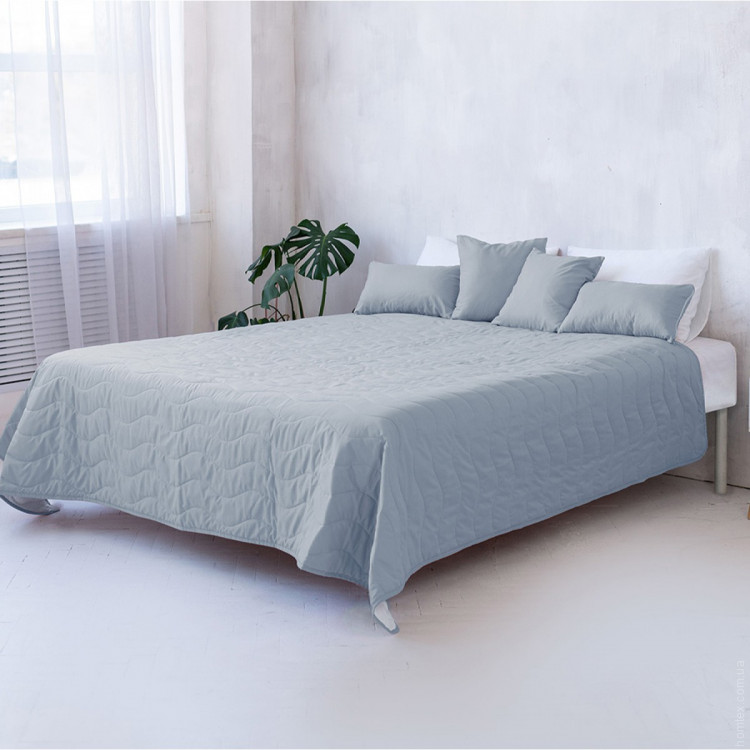 Декоративне покривало Sonex Capri 220х240 см біло-сіре