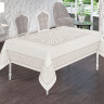 Скатертина Masali Jumbo Gunes жаккардова 160x220 см молочна