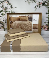Постельное белье Romeo Home поплин+жаккард Celeste евро Постельное белье Romeo Home поплин+жаккард Celeste евро
