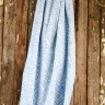 Полотенце пляжное Barine Pestemal Argyle Blue синее 90х160 см
