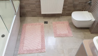 Набор ковриков Zeron MOSSO модель V2 50x60 см и 60x100 см розовый