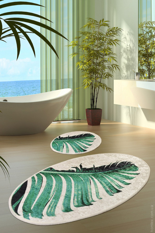 Набор ковриков для ванной Chilai Home Floret 60x100 см + 50x60 см