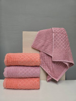 Набір махрових рушників Zeron з 4-х штук 50х90 см, модель 26