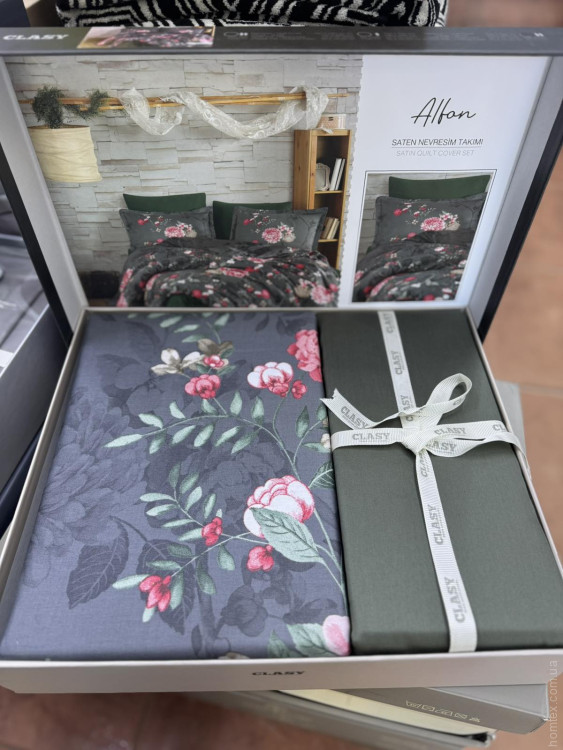 Постільна білизна сатин Aran Clasy Alfan євро