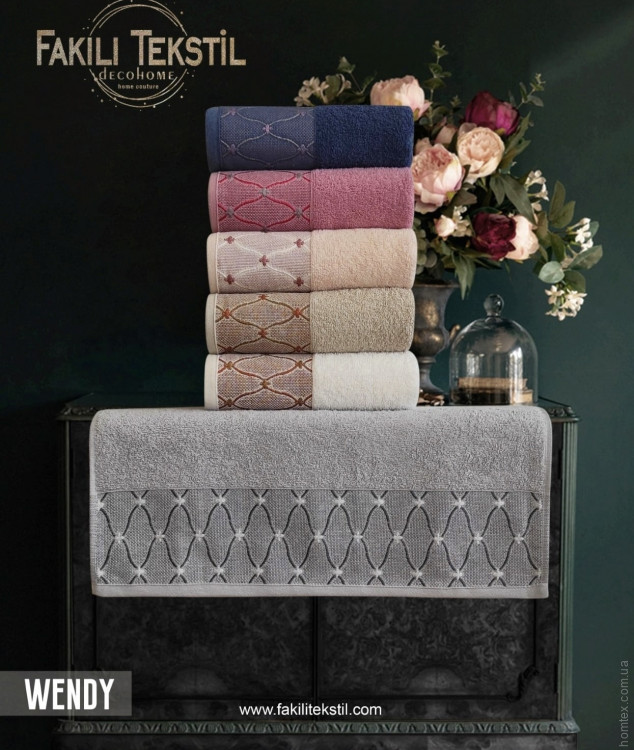 Набор махровых полотенец Fakili Tekstil Wendy 70x140 см из 6-ти штук 