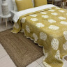 Покрывало муслиновое Saheser Forest Yellow 240x260 см с наволочками