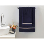 Рушник MieCasa Milano lacivert bej 50x90 см