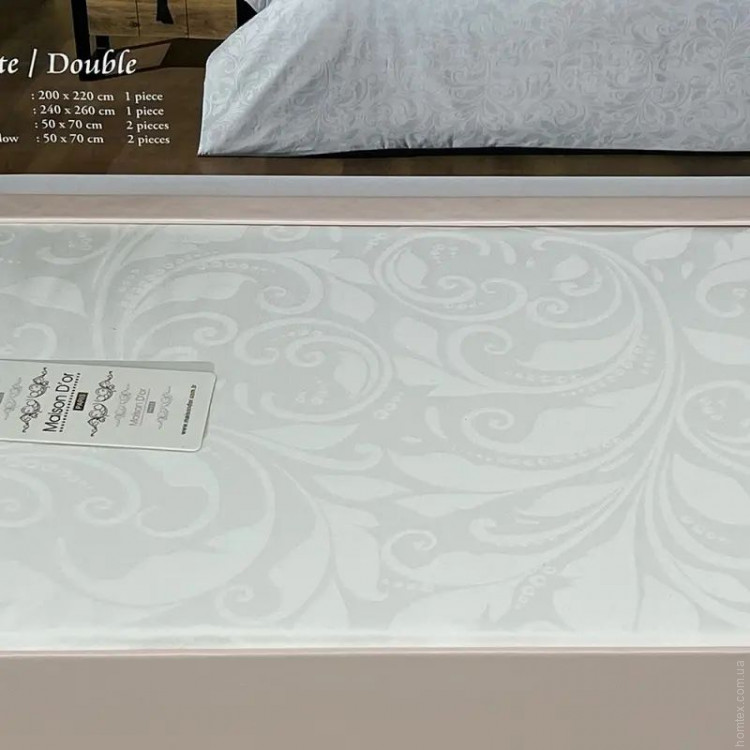 Постільна білизна Maison Dor Annabella White (біла) євро