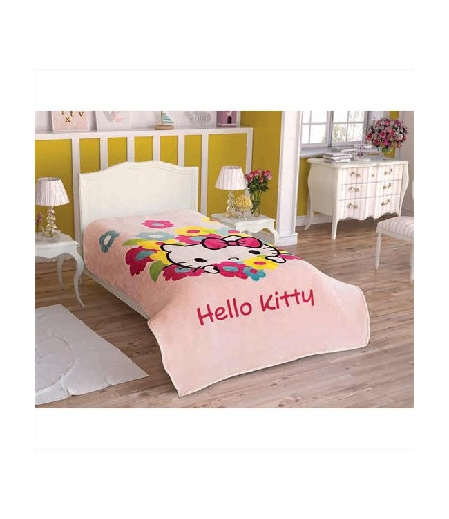 Плед TAC Disney Hello Kitty Flowers 160x220 см