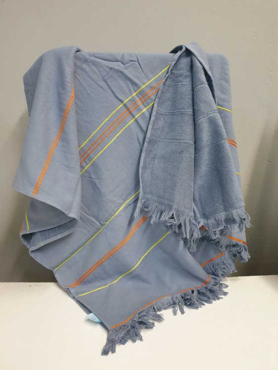 Полотенце пляжное Rocco Design с бахромой 90x190 см, модель 1