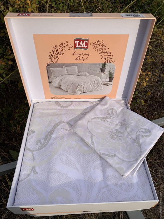 Постільна білизна TAC Castillo krem v01 кремовий євро
