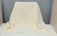 Полотенце махровое жаккардовое ZERON кремовое 100х150 см, плотность 500 г/м2 