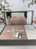 Постельное белье Romeo Home муслин с пике - покрывалом Stanza евро
