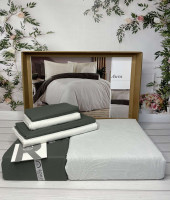 Постельное белье Romeo Home поплин+жаккард Aura евро Постельное белье Romeo Home поплин+жаккард Aura евро