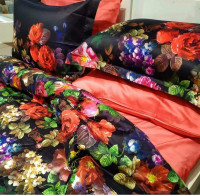 Постільна білизна TAC Digital Despina фуксія сімейний Постільна білизна TAC Digital Despina фуксія сімейний