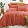 Постільна білизна варена бавовна з рюшами Saheser Saloni kiremit 200х220 см Постільна білизна варена бавовна з рюшами Saheser Saloni kiremit 200х220 см