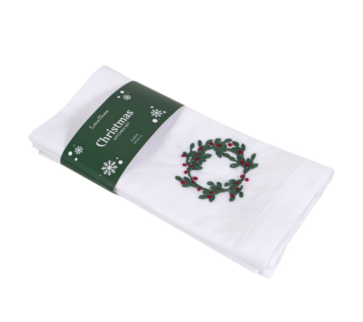 Набор столовых салфеток Lotus Home Christmas Mistletoe 48х48 см из 2 шт.