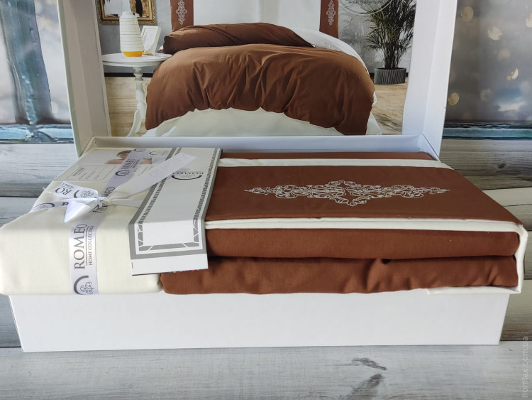 Постільна білизна Romeo Home з вишивкою, модель 5, євро