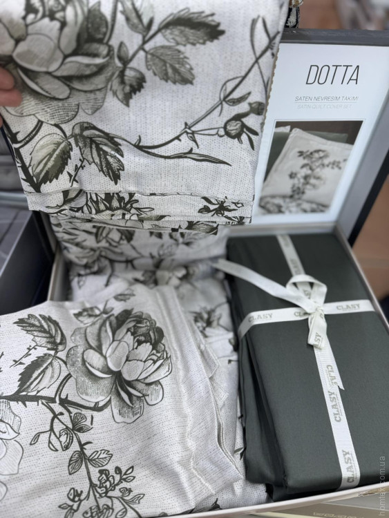 Постільна білизна сатин Aran Clasy Dotta євро