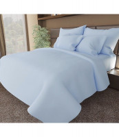 Комплект постельного белья Damla ранфорс Hotel евро голубой