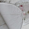  Набор овальных ковриков для ванной Chilai Home с кружевом Inci pudra (70х110 см + 55х35 см)