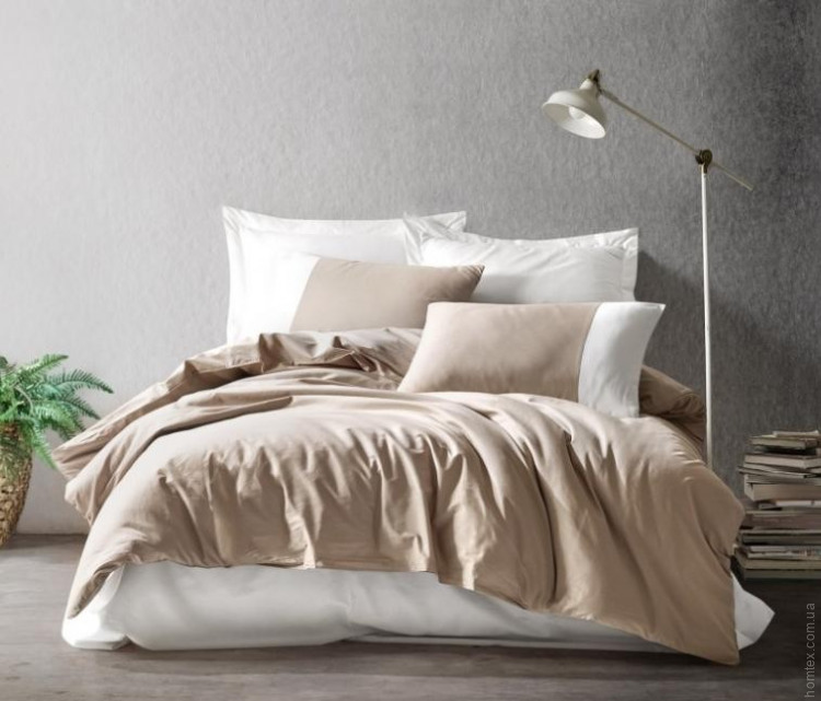 Постільна білизна Cotton box Plain Vizon-Krem