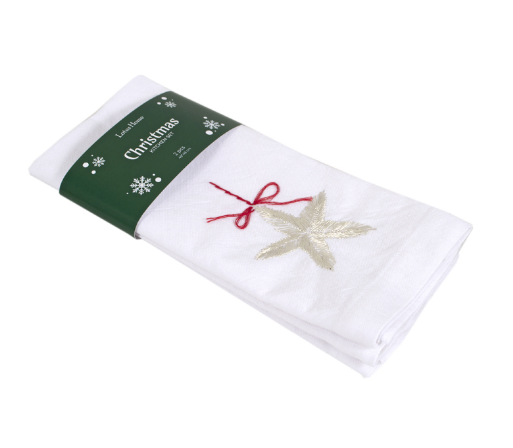 Набор столовых салфеток Lotus Home Christmas Star 48х48 см из 2 шт.