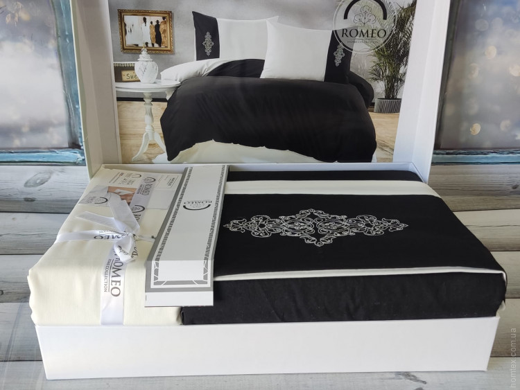 Постільна білизна Romeo Home з вишивкою, модель 6, євро