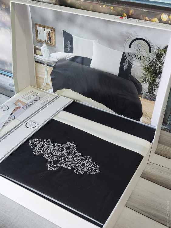 Постільна білизна Romeo Home з вишивкою, модель 6, євро