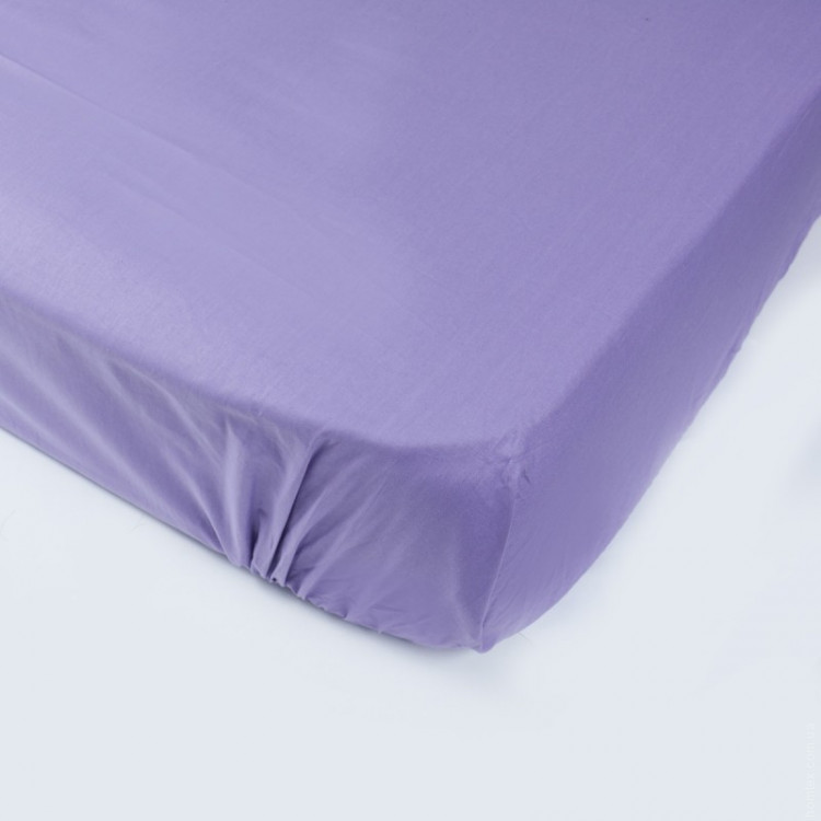 Простынь на резинке SoundSleep Violet фиолетовая 180х200 см