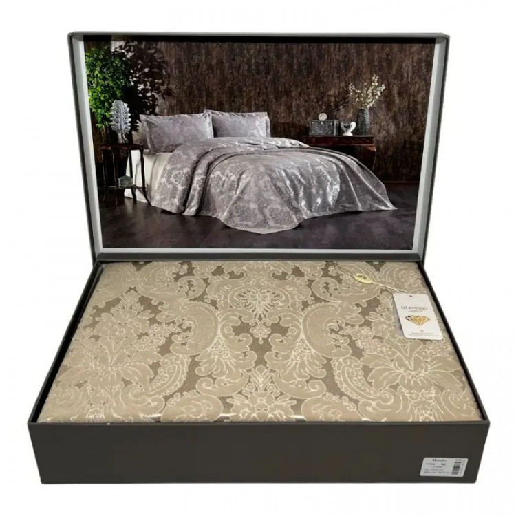 Покрывало жаккард DIAMOND MONAKO BEJ 230x260 см