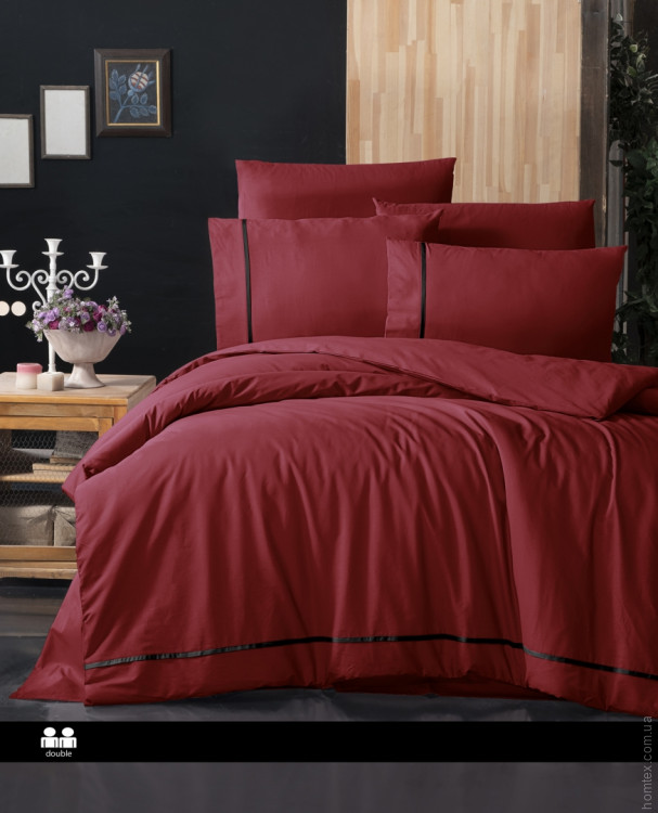 Постельное белье First Choice De Luxe Alisa red евро