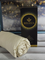 Простирадло на резинці Belizza світло бежева 160х200см + 2 наволочки 50х70 см