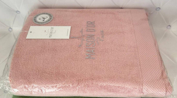 Набір махрових рушників Maison dor Artemis з 2-х штук 50x100 см + 85x150 см рожевий Набір махрових рушників Maison dor Artemis з 2-х штук 50x100 см + 85x150 см рожевий