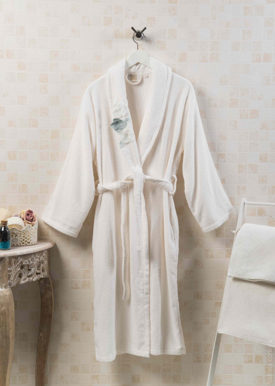 Банний халат Home Sweet Home Adney Cream Blue