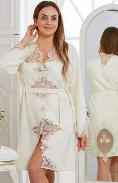 Халат Arya Batik белый S/M Халат Arya Batik белый S/M