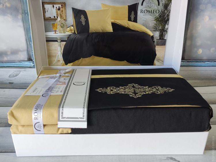 Постільна білизна Romeo Home з вишивкою, модель 7, євро