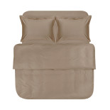 Постельное белье Lotus Home сатин Dakota Modern кофе семейный