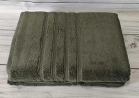 Набір махрових рушників Soft Cotton Boheme із 2 шт (50х100 см + 85х150 см) оливковий