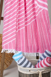 Полотенце пляжное Barine Pestemal Cross Pink розовое 95х165 см 