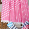 Полотенце пляжное Barine Pestemal Cross Pink розовое 95х165 см 