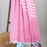 Полотенце пляжное Barine Pestemal Cross Pink розовое 95х165 см 