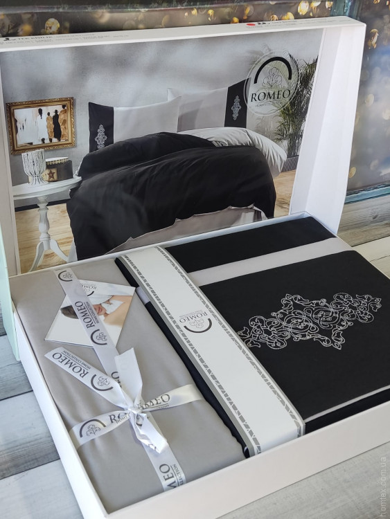 Білизна постільна Romeo Home з вишивкою, модель 8, євро