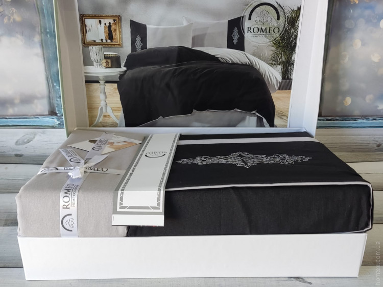 Білизна постільна Romeo Home з вишивкою, модель 8, євро