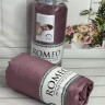 Простирадло сатинова Romeo Home 180x200+30 см з наволочками фіолетова