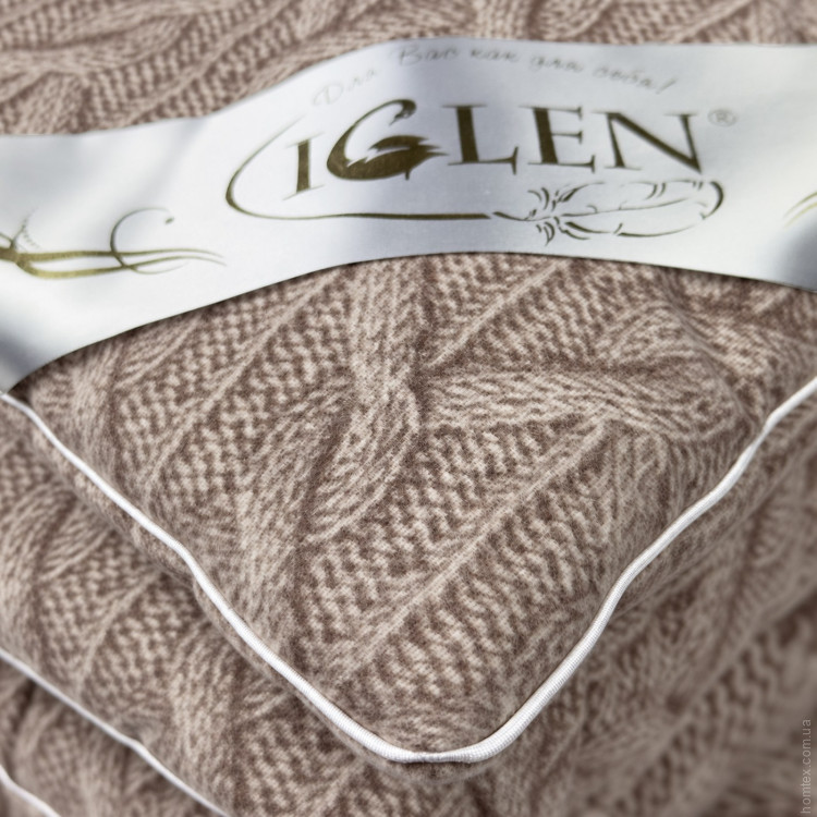 Ковдра Iglen 100% вовна в фланелі зимова 110х140 см
