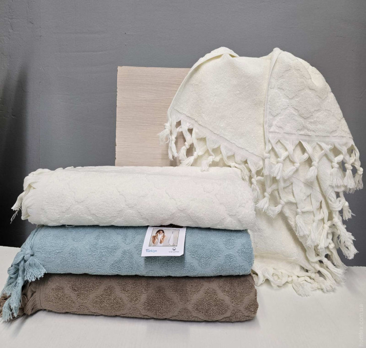 Набір махрових рушників Zeron з 4-х штук 70х140 см, модель 23