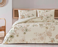 Постільна білизна TAC Despina ekru ранфорс євро