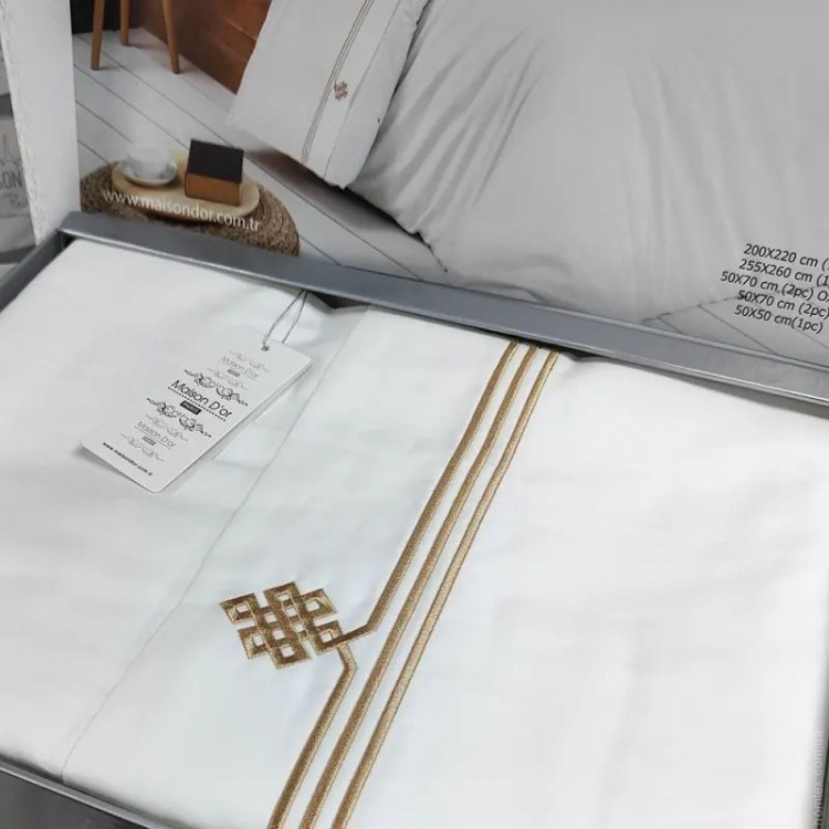 Постільна білизна Maison D'or MAISON DELUXE BEIGE (бежева) євро