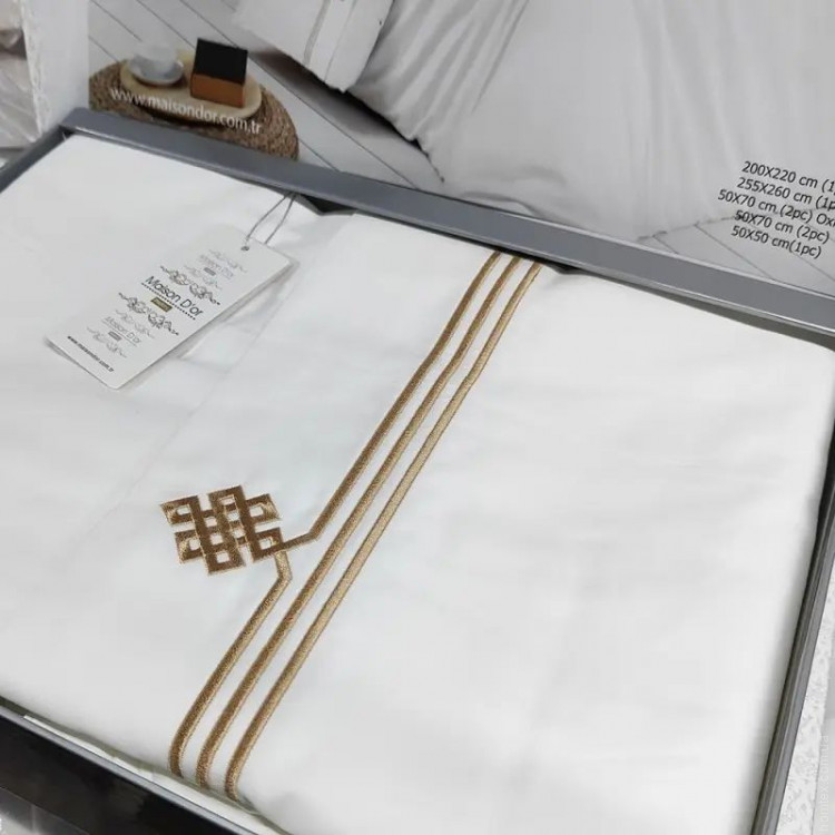 Постільна білизна Maison D'or MAISON DELUXE BEIGE (бежева) євро